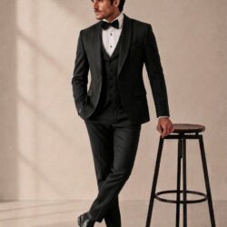 Premium Men's 3-Piece Suit Jacket & Vest Set – Wedding & Formal Wear