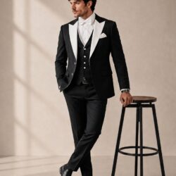 Black_202608271609 Premium Men’s Wedding Suit – Elegant 3-Piece Formal Collection