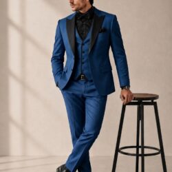 Blue_202608271609 Premium Men’s Wedding Suit – Elegant 3-Piece Formal Collection