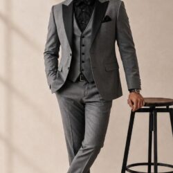 Gray_202608281250 Premium Men’s Wedding Suit – Elegant 3-Piece Formal Collection