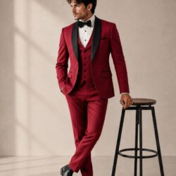 Premium Men's 3-Piece Suit Jacket & Vest Set – Wedding & Formal Wear