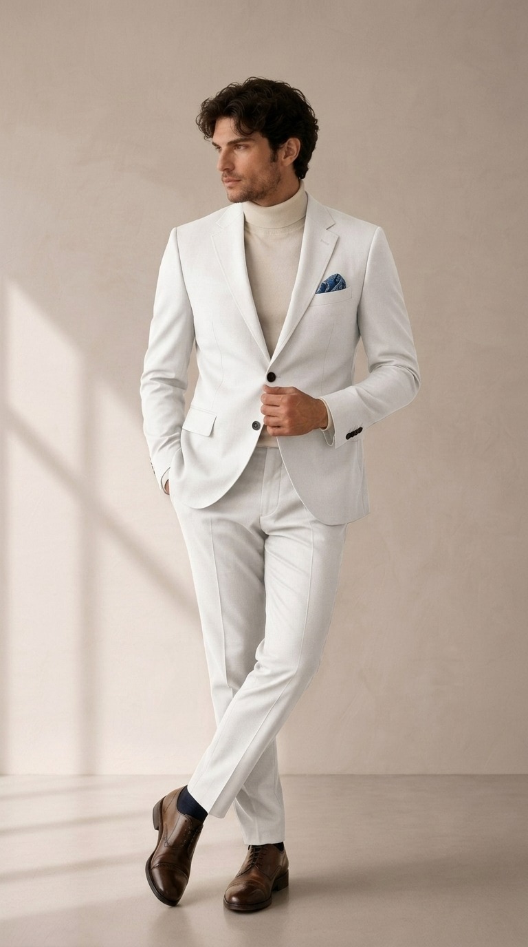 WhatsApp Image 2026-08-27 at 16.23.53 Neutral Regular Fit Linen Blend Blazer