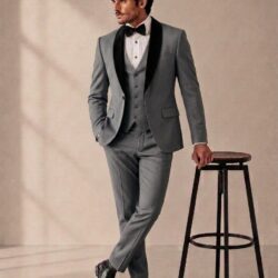 Premium Men's 3-Piece Suit Jacket & Vest Set – Wedding & Formal Wear