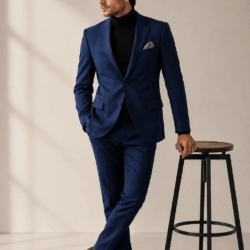 img 3 Neutral Regular Fit Linen Blend Blazer