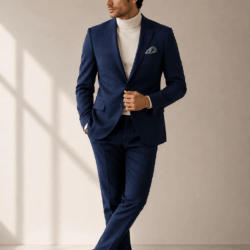 img 5 Neutral Regular Fit Linen Blend Blazer
