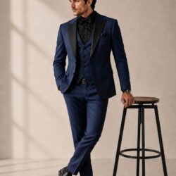 🟦_Navy_Blue_202608271609 Premium Men’s Wedding Suit – Elegant 3-Piece Formal Collection